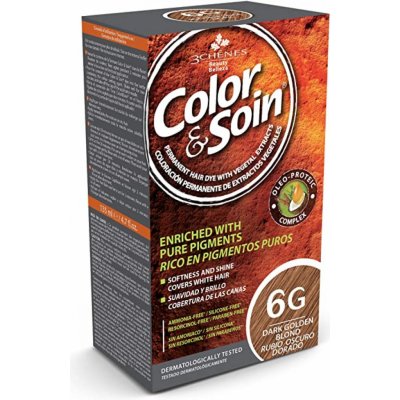 Color & Soin barva na vlasy 6G tmavá zlatá blond 135 ml