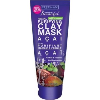 Freeman jílová pleťová maska s plody acai Facial Purifying Clay Mask 150 ml