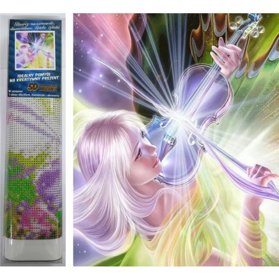 Norimpex Diamantové malování Magická houslistka 30 x 40 cm – Zboží Mobilmania