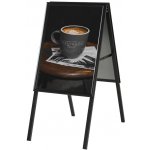 A-Z Reklama CZ Reklamní Á stojan Interiérový, profil 25mm, na plakát A1 (594 x 841 mm) - ostrý roh, Černý – Zboží Dáma