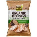 Rice Up Rýžové chipsy Bio chia semínka a quinoa 25 g – Zbozi.Blesk.cz