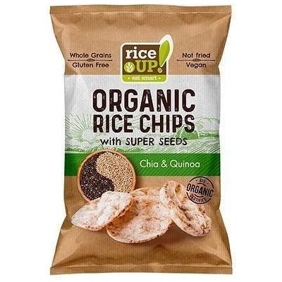 Rice Up Rýžové chipsy Bio chia semínka a quinoa 25 g – Zbozi.Blesk.cz