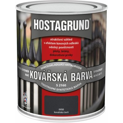 Barvy a laky Hostivař 2v1 S2160 0,6L kovářská čerň 0950 – Sleviste.cz