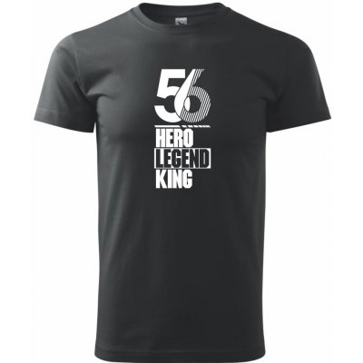 Heavy new Hero Legend King x Queen 1956 triko pánské černá