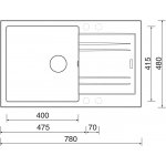 Sinks LINEA 780 N Metalblack – Zboží Mobilmania