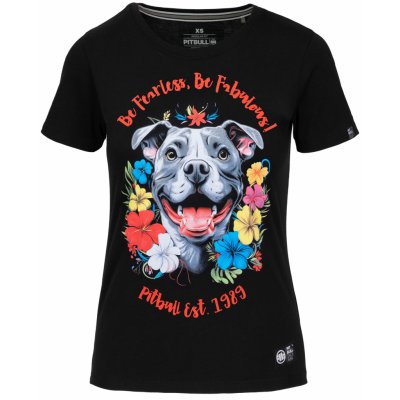 PitBull West Coast dámské triko HAPPY PIT 2 černé – Zboží Dáma