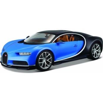 Bburago Plus Bugatti Chiron modrá 1:18