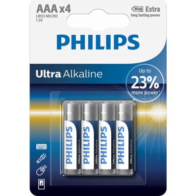 Philips Ultra Alkaline AAA 4ks LR03E4B/10 – Zboží Živě