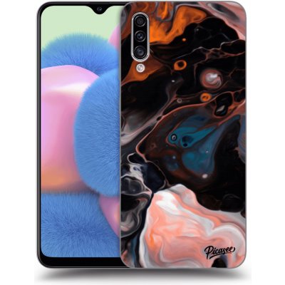 Pouzdro Picasee silikonové Samsung Galaxy A30s A307F - Cream černé – Zboží Mobilmania