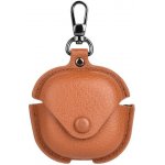 VSECHNONAMOBIL LEATHER POCKET Pouzdro pro sluchátka Samsung Galaxy Buds4 / Buds4 Pro světlehnědé 141905 – Zbozi.Blesk.cz
