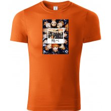 Haikyu tričko Team Members oranžové