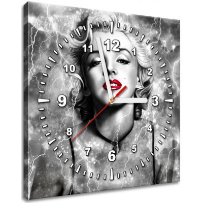 Gario Obraz s hodinami Elektrizující Marilyn Monroe Rozměry: 30 x 30 cm