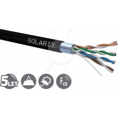 Solarix SXKD-5E-FTP-PE CAT5E, FTP, PE, Fca, venkovní – Zboží Živě