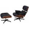 Křeslo Umakov kožené Charles & Ray Eames replika ořech N2/25 black