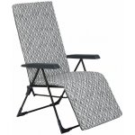 PATIO Polohovací zahradní křeslo s podnožkou Barletta Plus Black Edition H039-06PB 463046 – Hledejceny.cz