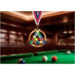 Akrylátová medaile Billiard Zlatá – Zboží Dáma