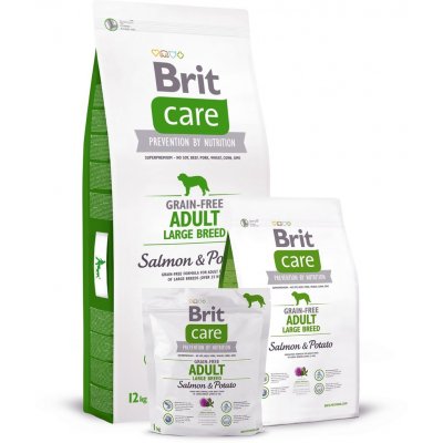 Brit Care Grain Free Adult Large Breed Salmon & Potato 1 kg – Hledejceny.cz
