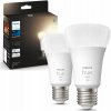 Žárovka Philips LED žárovka E27 Hue 2ks 9,5W 75W teplá bílá 2700K stmívatelná