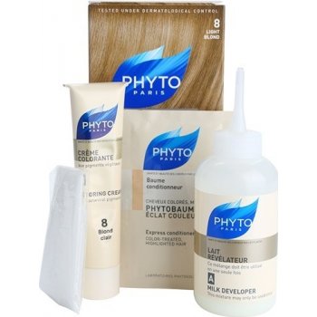 Phyto Color barva na vlasy 8 Light Blond 4 ks