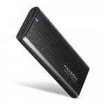 AXAGON EEM2-SB2, USB-C 3.2 Gen 2 - M.2 NVMe & SATA SSD kovový RAW box, bezšroubkový, černý – Zboží Mobilmania