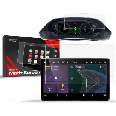 GRIZZ Protector, Ochranná fólie na display 2v1 Matte, Škoda Octavia IV, 2024- , Display 10" – Zboží Živě