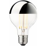 Design By Us LED žárovka Globe 80 stříbrná E27 3,5 W 2 700 K 50016 – Hledejceny.cz
