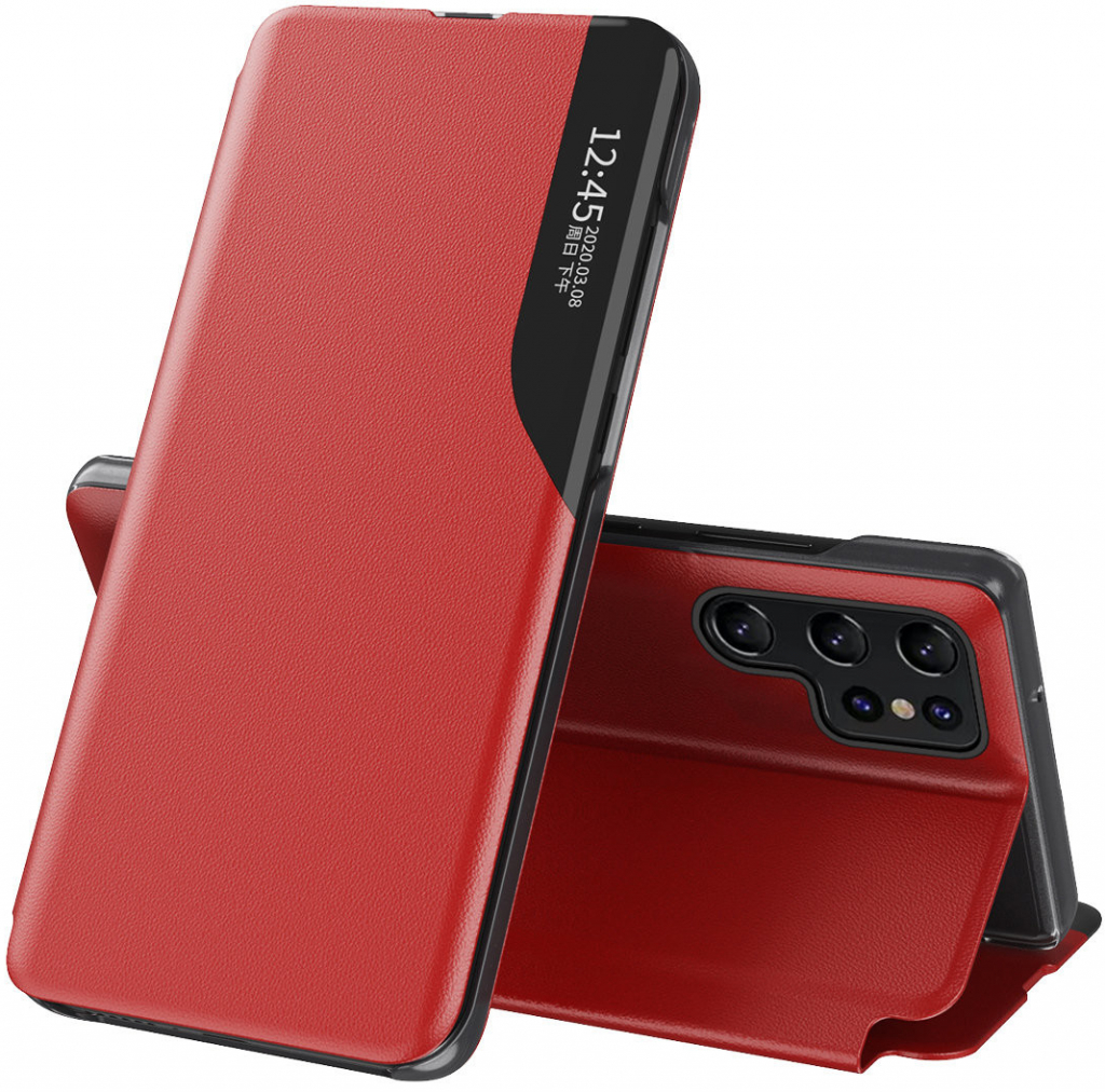 Pouzdro IZMAEL.eu Elegantní knižkové View Case Samsung Galaxy S23 Ultra červené
