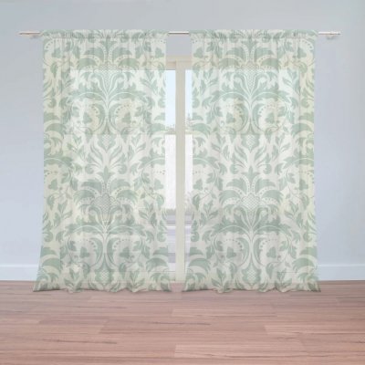 Sablio Záclony Královská zeleň: 2ks 150x250cm – Hledejceny.cz