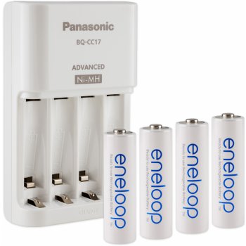 Panasonic Eneloop univerzální nabíječka + 4x AA 1 900 mAh K-KJ17MCC40E