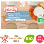 Babybio Brassé z kozího mléka meruňka banán 2 x 130 g – Zboží Mobilmania