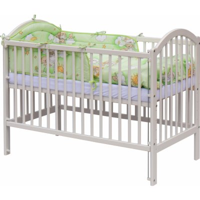 Scarlett postýlka s kompletní výbavou 120 x 60 cm Mráček zelená – Hledejceny.cz