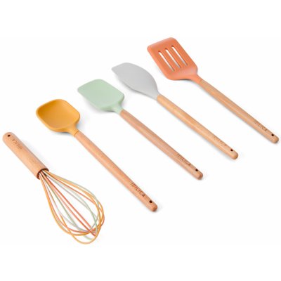Kitchen Craft Sada kuchyňského náčiní Idilica – set 5 ks, multi barva, dřevo – Sleviste.cz
