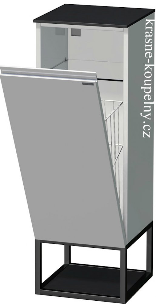 Intedoor nízká koupelnová skříňka s košem na prádlo 35 cm, 1 dveře, koš, TA  OALU SN 35 K A3136 Dub Anniversary | Srovnanicen.cz