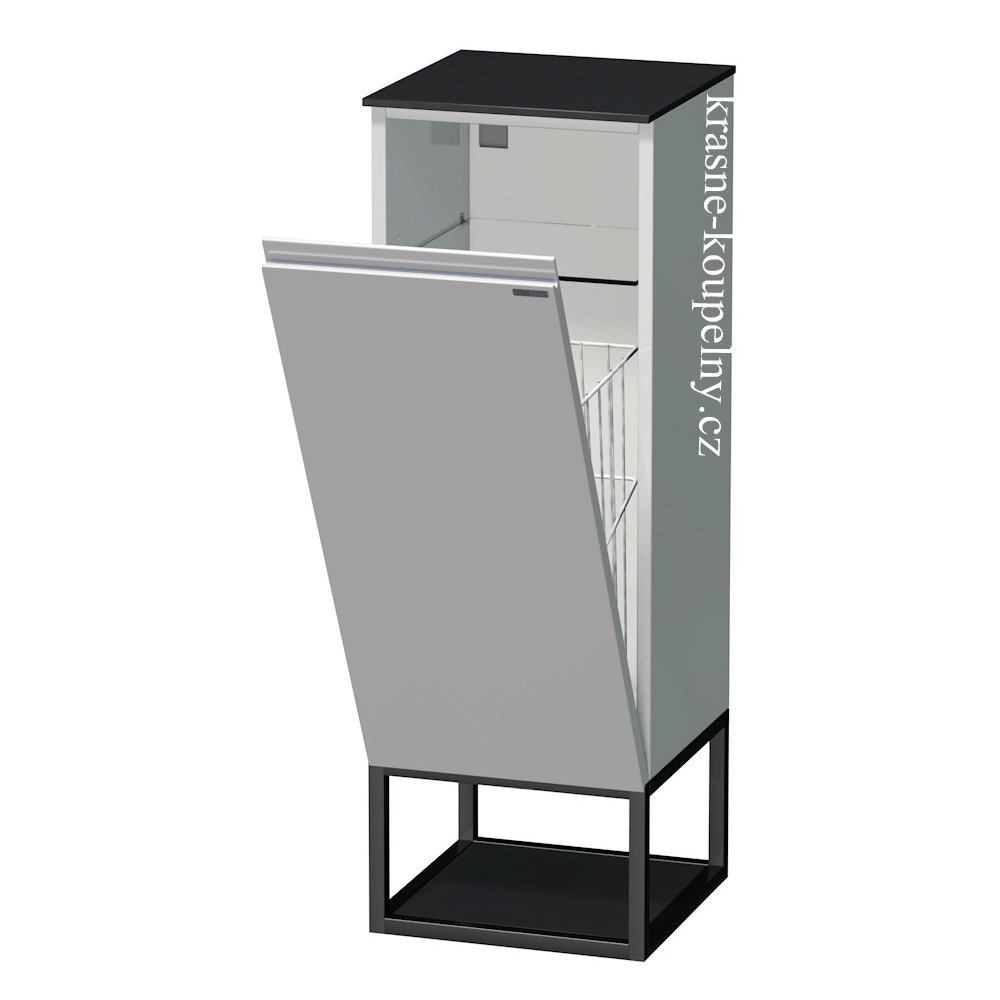 Intedoor nízká koupelnová skříňka s košem na prádlo 35 cm, 1 dveře, koš, TA  OALU SN 35 K Barva: A3446 Dub Art — Heureka.cz
