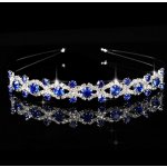 B-TOP Čelenka do vlasů s kamínky - modrá – Zboží Dáma