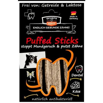 Q Chefs Tyčinky na čištění zubů pro psy Vital Puffed Sticks sáček 72 g – Hledejceny.cz