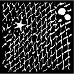 Stamperia Plastová šablona 12x12cm Rybářská síť – Zboží Dáma