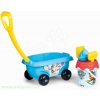 Hračka na písek Smoby vozík na tahání s kbelíkem paw patrol