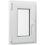 Okna hned Aplast 60 Plastové okno 400 x 600 mm otevíravě-sklopné levé bílé pro vedlejší prostory – Sleviste.cz