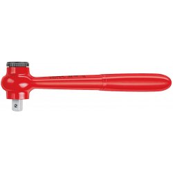 Knipex 98 42 - Ráčna 1/2", 265mm, s přepínacím kolečkem, izolovaná 1000V VDE potažena plastem