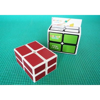 Rubikova kostka 2 x 2 x 2 HelloCube Flat červeno bílá