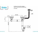 Dvousifon 3 1/2" pro nerez. dřezy s úsporou místa – Sleviste.cz
