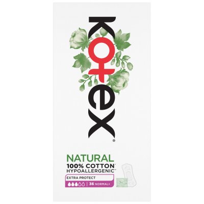 Kotex Natural normal+ slipové vložky 36 ks – Zboží Mobilmania