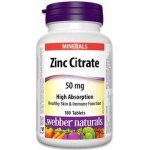 Webber Naturals Zinc Citrate 50 mg 180 tablet – Hledejceny.cz