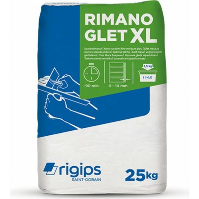 Omítka sádrová Rigips Rimano GLET XL 25kg – Hledejceny.cz