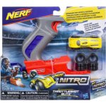 Hasbro Nerf NITRO Throttleshot Blizt blaster set soft auto 2 překážky – Zboží Dáma