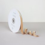 Bella Rose Sametová stuha 1 cm – Camel (10 m), hnědá barva, textil – Zboží Dáma