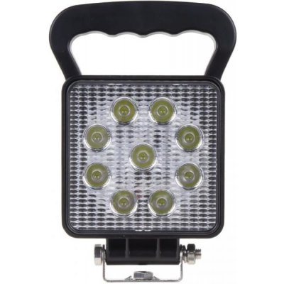 LED světlo hranaté, 9x3W, 110x110x35mm, vypínač, ECE R10 – Hledejceny.cz