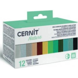 Cernit Modelovací hmota sada 12x25g Nature