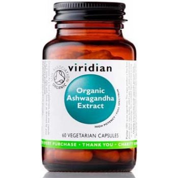 Viridian Organic Ashwagandha extract 60 kapslí